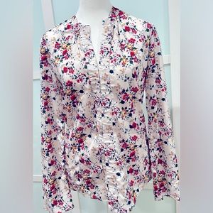 EUC Derek Lam Collective, v-neck floral print top